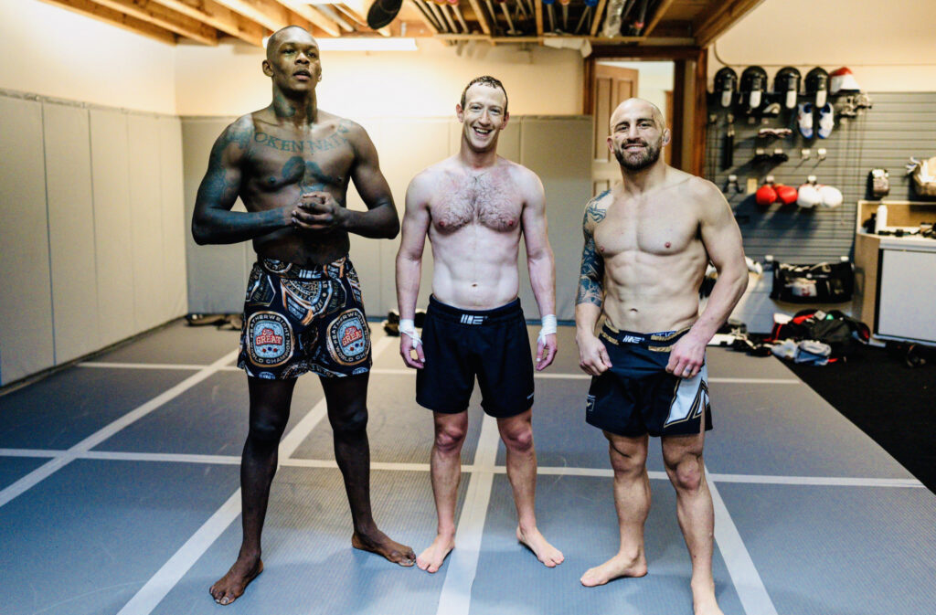 Cage fight with Elon Musk: Zuckerberg gets fitness training from Israel Adesanya, Alexander Volkanovski