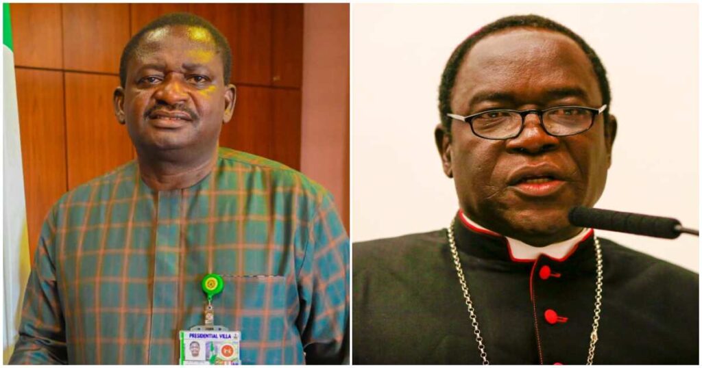 Kukah still bitter because Buhari snubbed him, says Femi Adesina