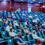 VIDEO: Oyo Rep member bumps, struggles to pronounce words while moving motion