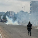 VeryDarkMan accuses Wike as Police deploy brute force against Abuja #EndBadGovernance protesters