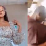 Chaos as UNIZIK Female Student bites lecturer, tears his clothes for Interrupting her Tiktok video