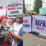 Akpabio, Natasha supporters clash at NASS Complex, as police disperse Akpabio-Must-Go protesters